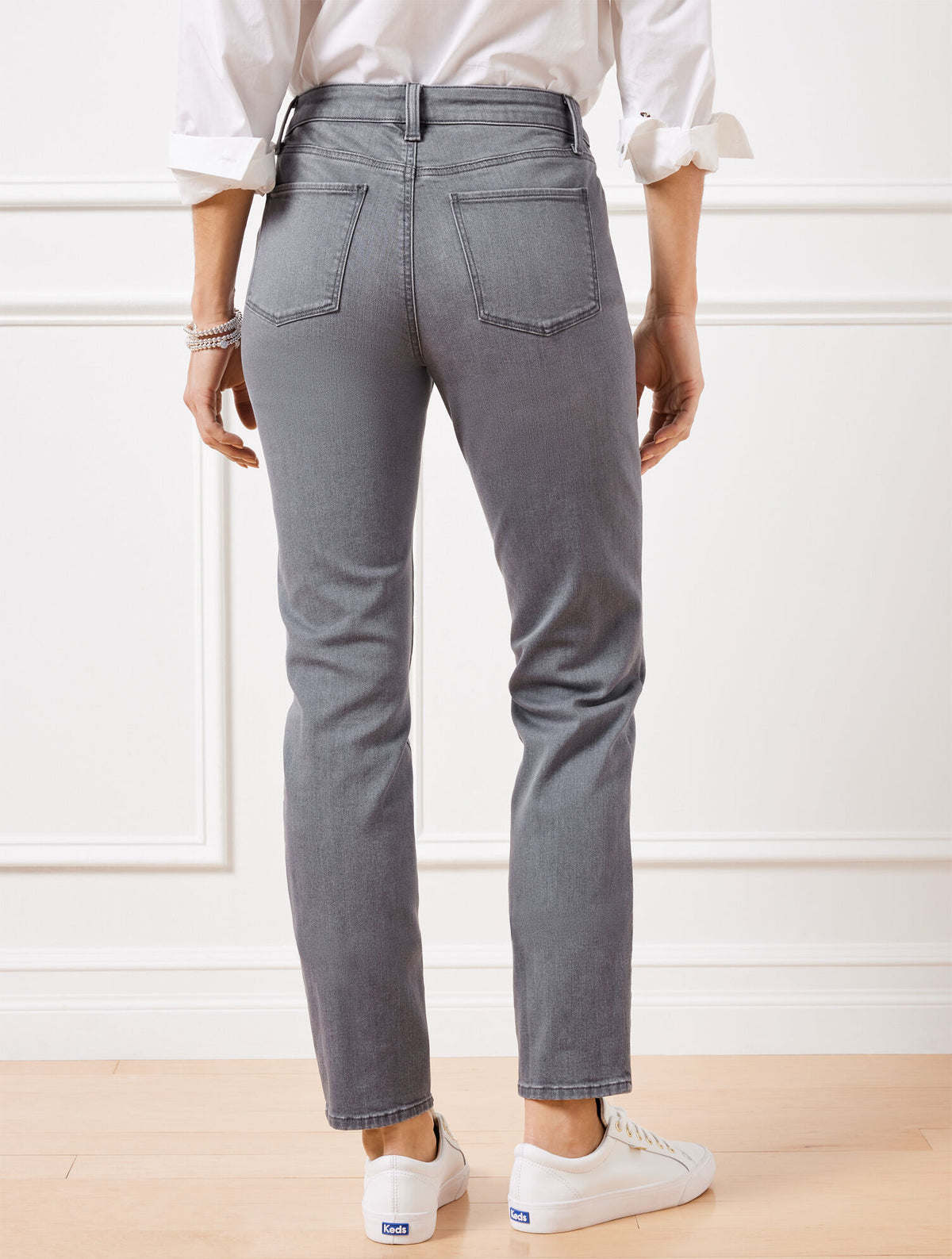Talbots SLIM ANKLE JEANS - STANTON WASH