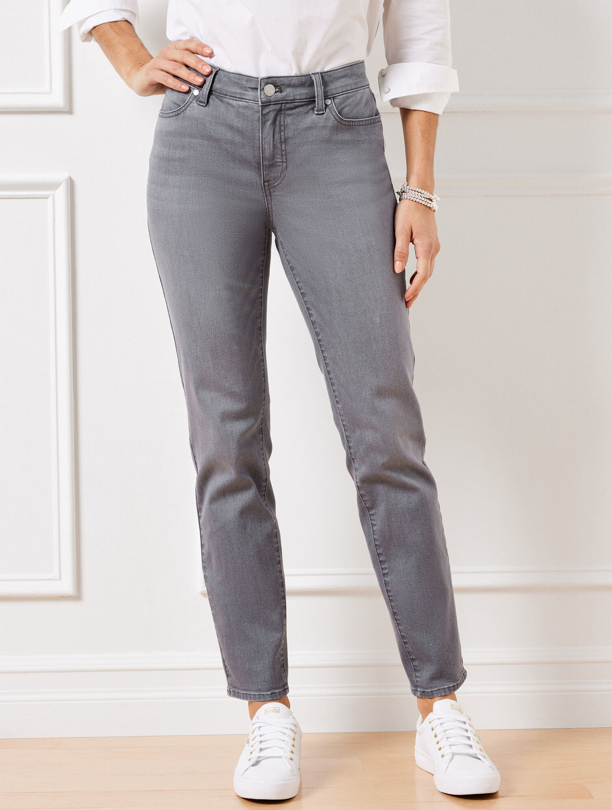 Talbots SLIM ANKLE JEANS - STANTON WASH