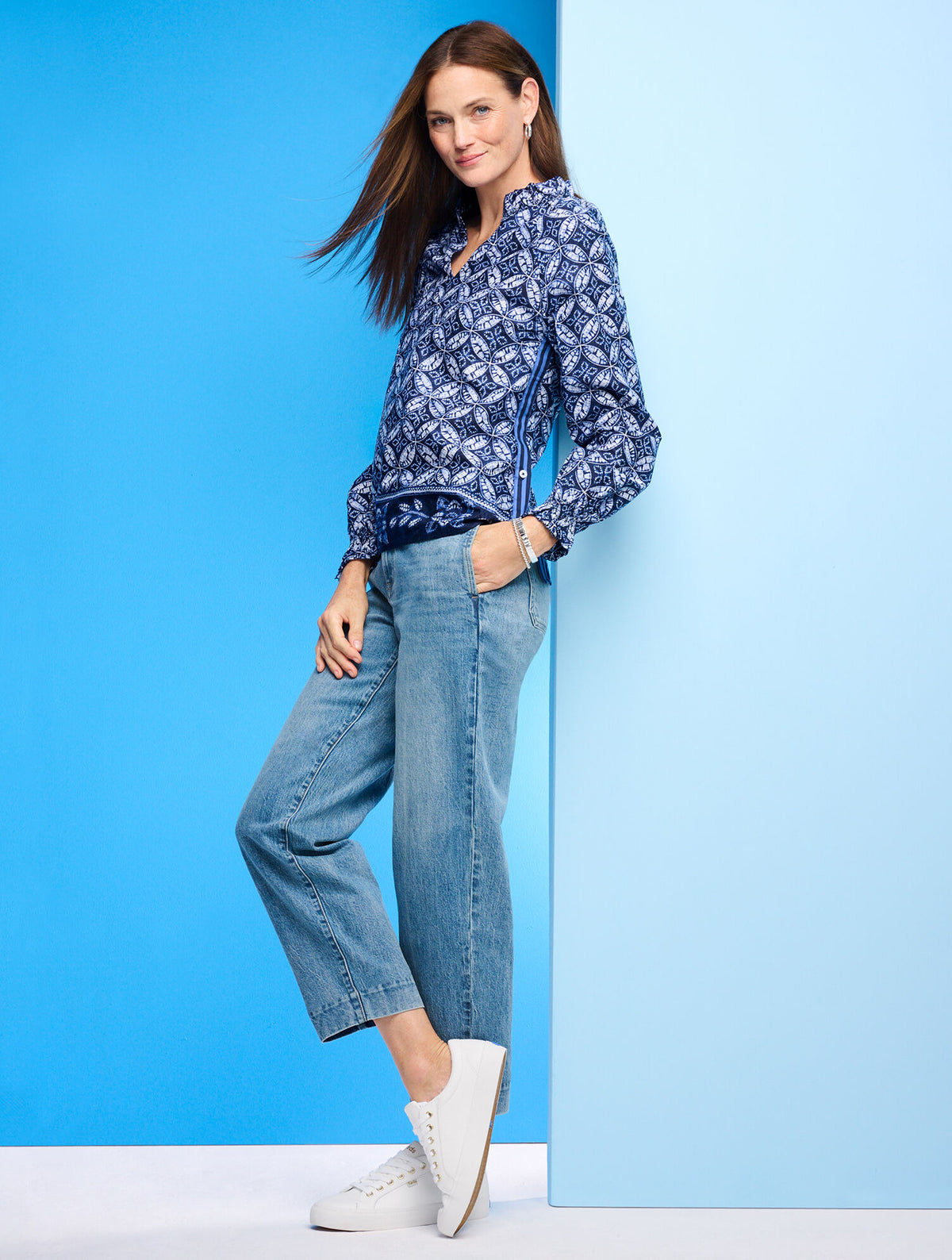 Talbots STRAIGHT ANKLE JEANS - BLAIRE WASH