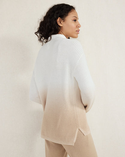 Talbots DIP-DYED ORGANIC COTTON ROLLNECK SWEATER