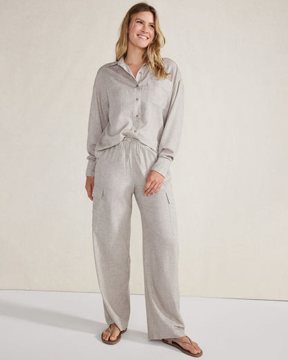 Talbots DRAPEY WOOL BUTTON DOWN TOP