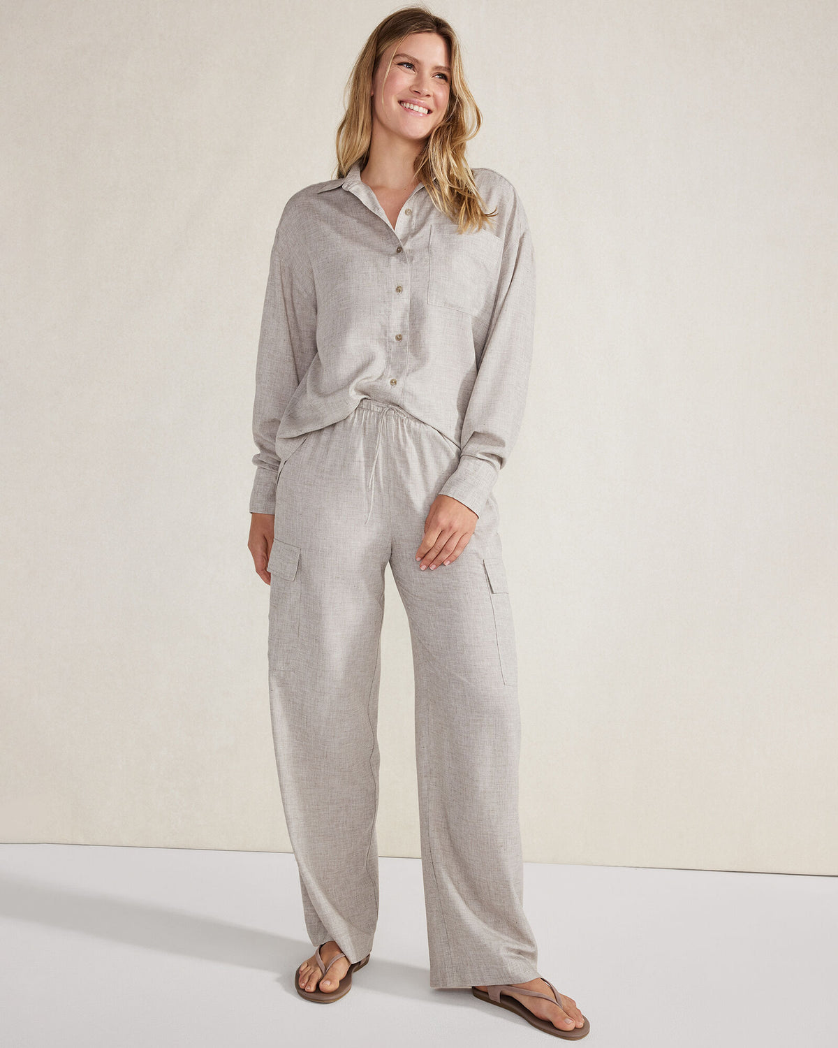 Talbots DRAPEY WOOL CARGO PANTS
