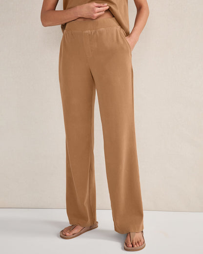 Talbots ORGANIC COTTON INTERLOCK BOOT CUT PANTS