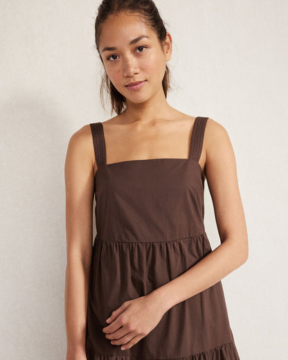 Talbots ORGANIC COTTON POPLIN MIDI DRESS