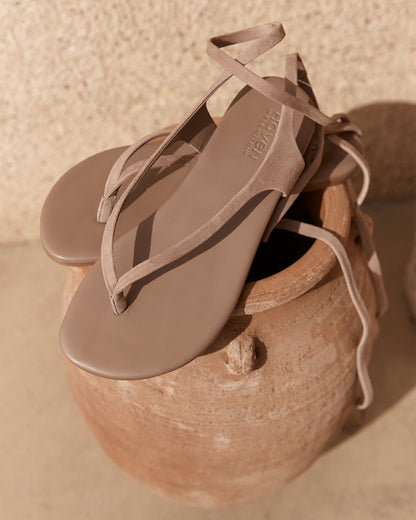 Talbots SUEDE WRAP-UP THONG SANDALS