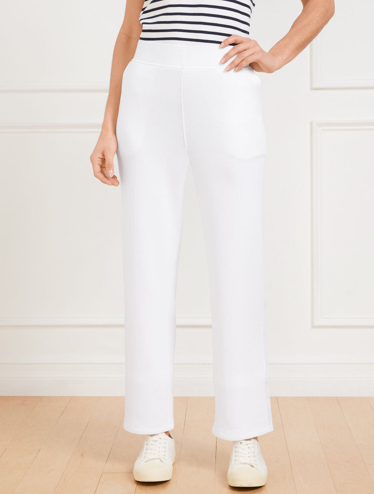 Talbots STRAIGHT LEG SEASIDE FRENCH TERRY PANTS