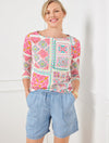 IVORY/VILLA BLUE MULTI
