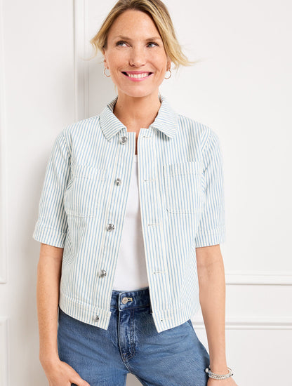 Talbots AWNING STRIPE JACKET