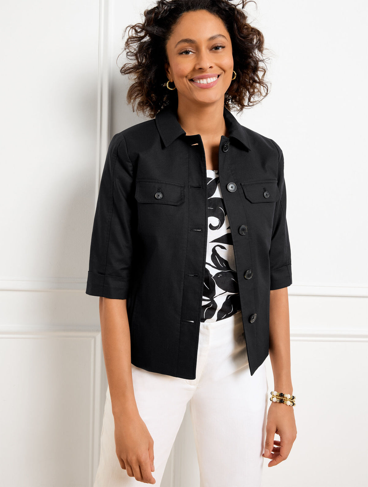 Talbots SLUB TWILL JACKET