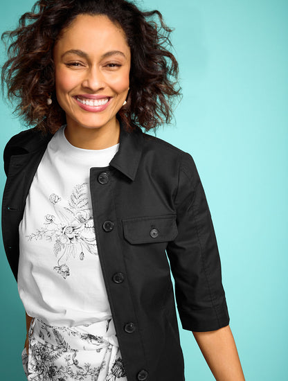 Talbots SLUB TWILL JACKET