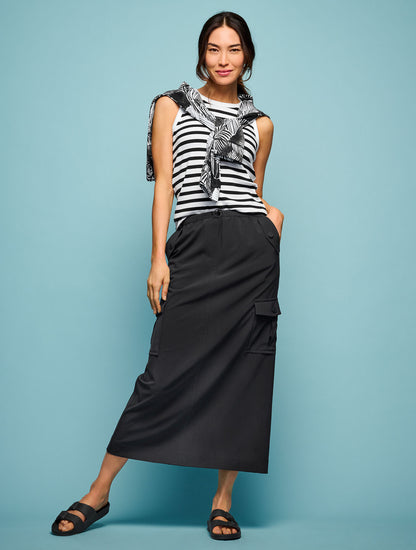 Talbots JOURNEY RIPSTOP CARGO MAXI SKIRT