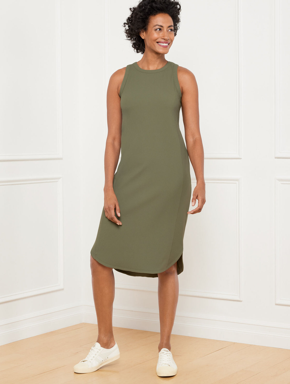Talbots CONTOUR STRETCH RIB TANK DRESS