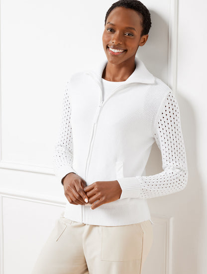 Talbots COOLMAX® TRAVEL SWEATER JACKET