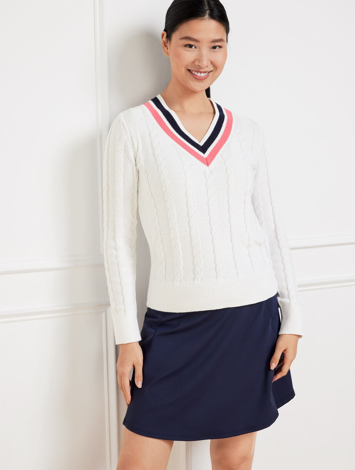 Talbots COOLMAX® V-NECK SWEATER