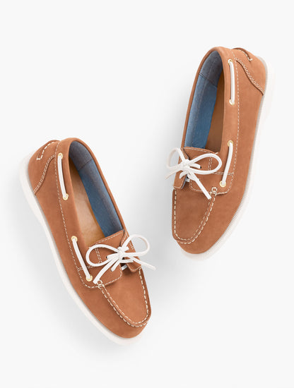 Talbots FINLEY NUBUCK BOAT SHOES