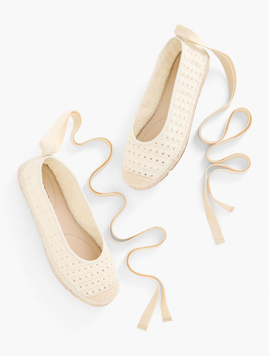 Talbots IZZY CROCHET ESPADRILLE FLATS