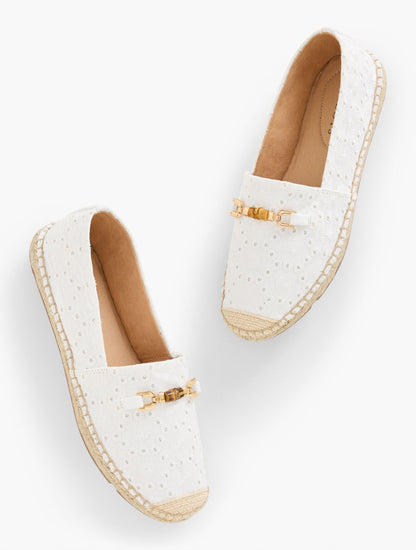 Talbots IZZY BAMBOO FLORAL ESPADRILLE FLATS