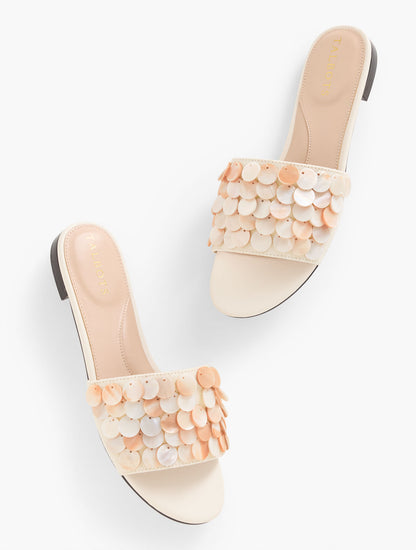 Talbots KERI SHELL EMBELLISHED SLIDES