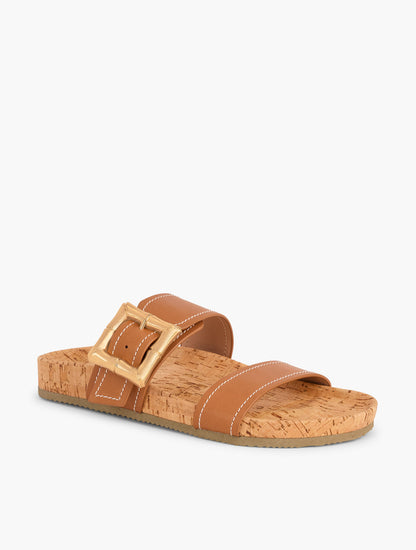 Talbots MALIA BUCKLE VACHETTA SLIDES