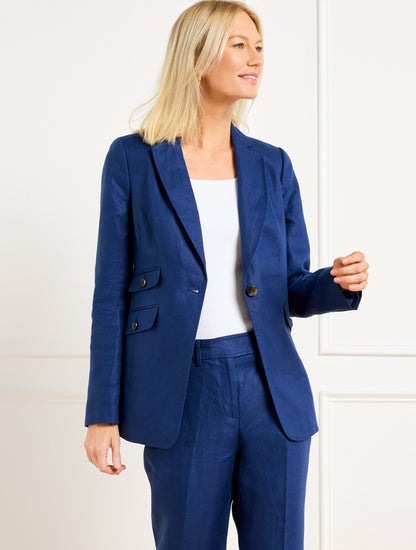 Talbots LUXE IRISH LINEN BLAZER