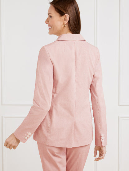 Talbots SEERSUCKER BLAZER