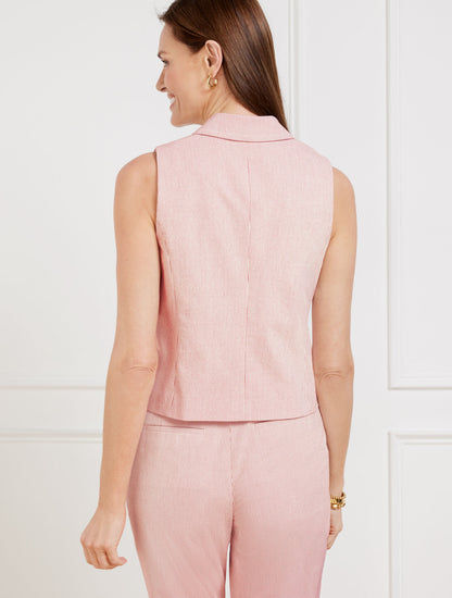 Talbots SEERSUCKER VEST