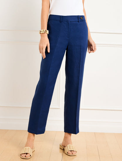 Talbots STRAIGHT LEG LUXE IRISH LINEN PANTS