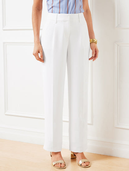 Talbots STRAIGHT LEG POLISHED CREPE PANTS
