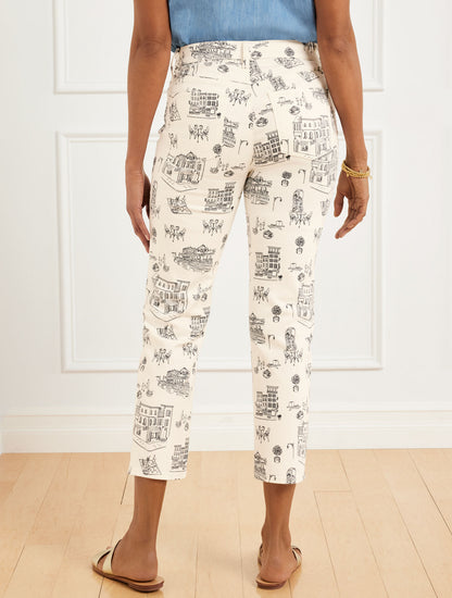 Talbots STRAIGHT CROP JEANS - ROMANTIC VIEWS