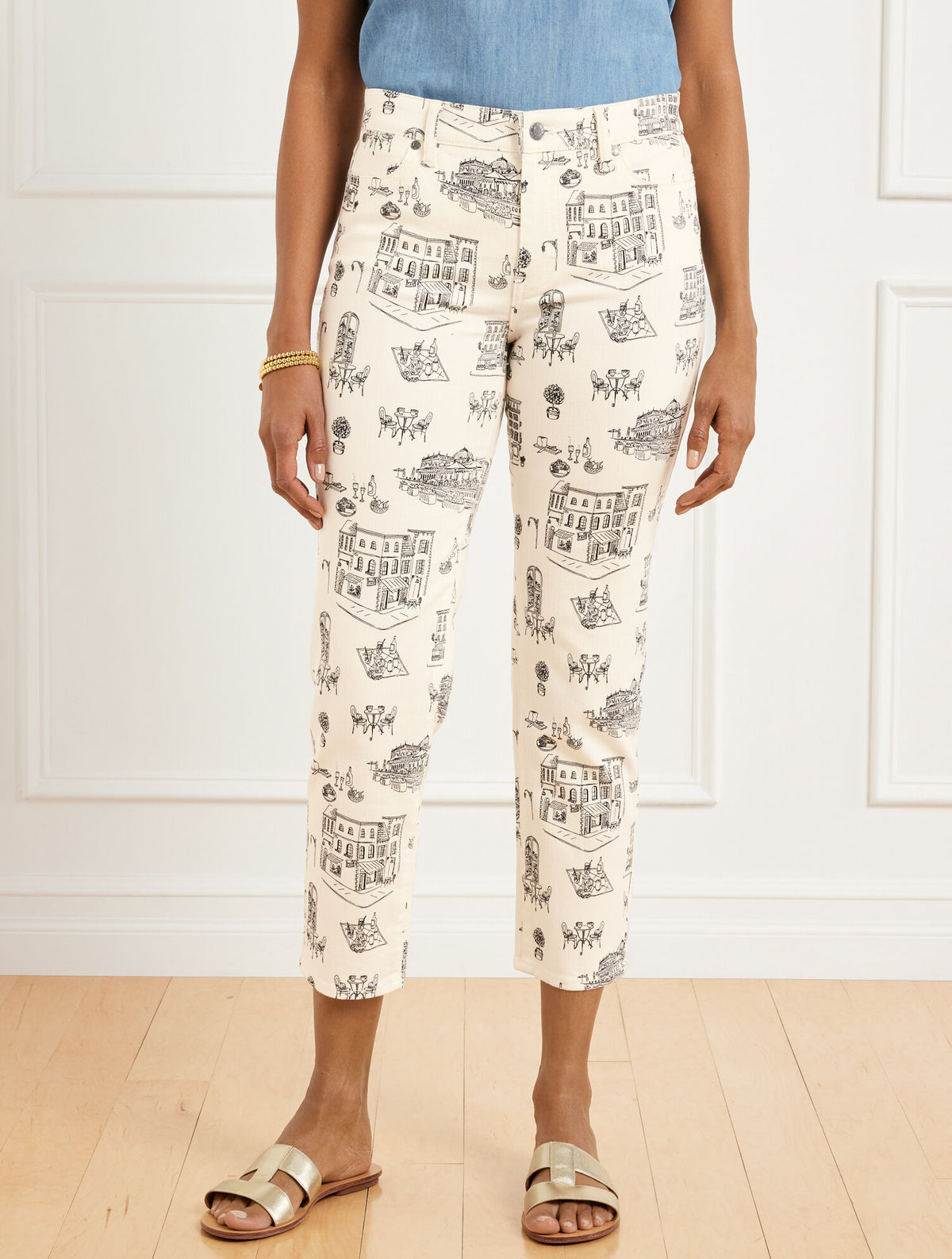 Talbots STRAIGHT CROP JEANS - ROMANTIC VIEWS