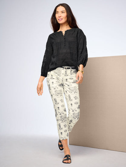 Talbots STRAIGHT CROP JEANS - ROMANTIC VIEWS