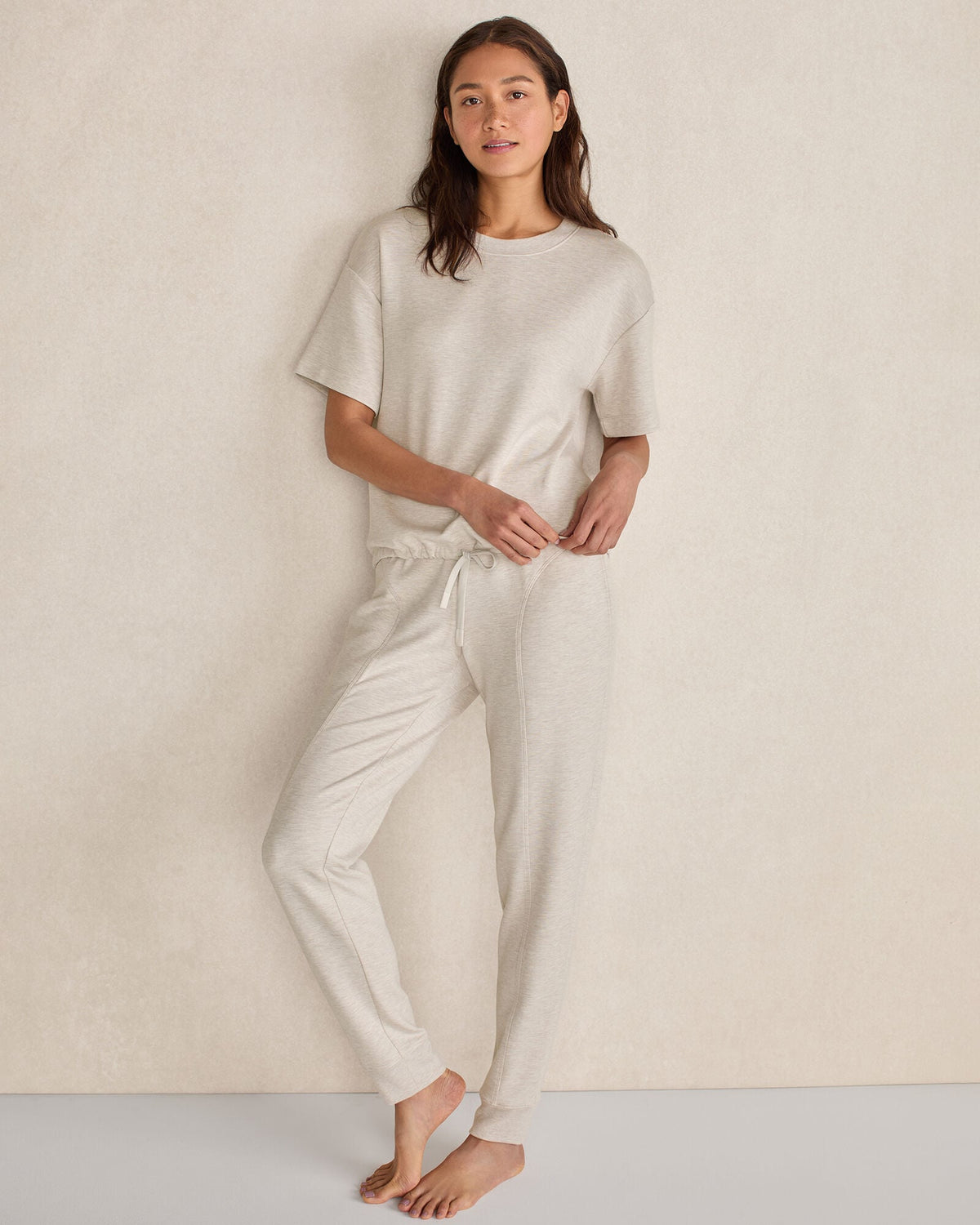 Talbots SOFT KNIT TIE-FRONT SHORT SLEEVE TOP
