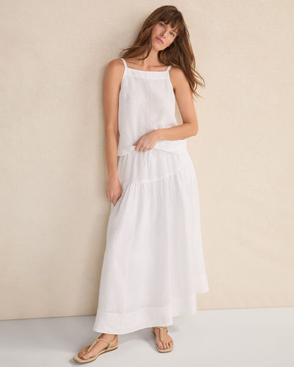 Talbots LINEN TIERED MAXI SKIRT