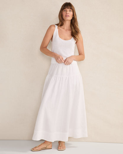 Talbots LINEN TIERED MAXI SKIRT
