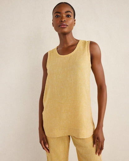 Talbots LINEN SCOOP NECK TUNIC