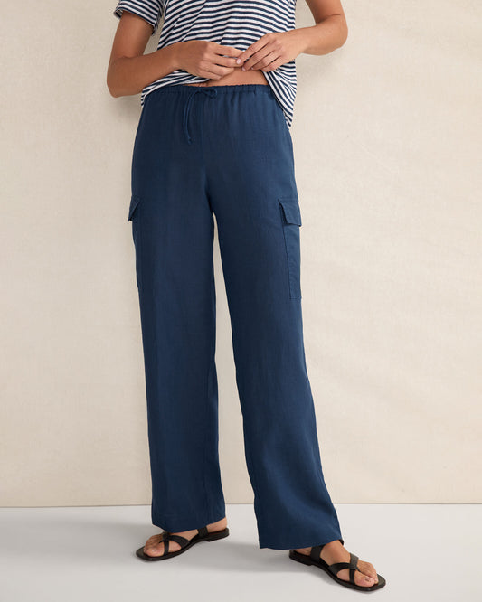 Talbots LINEN CARGO PANTS