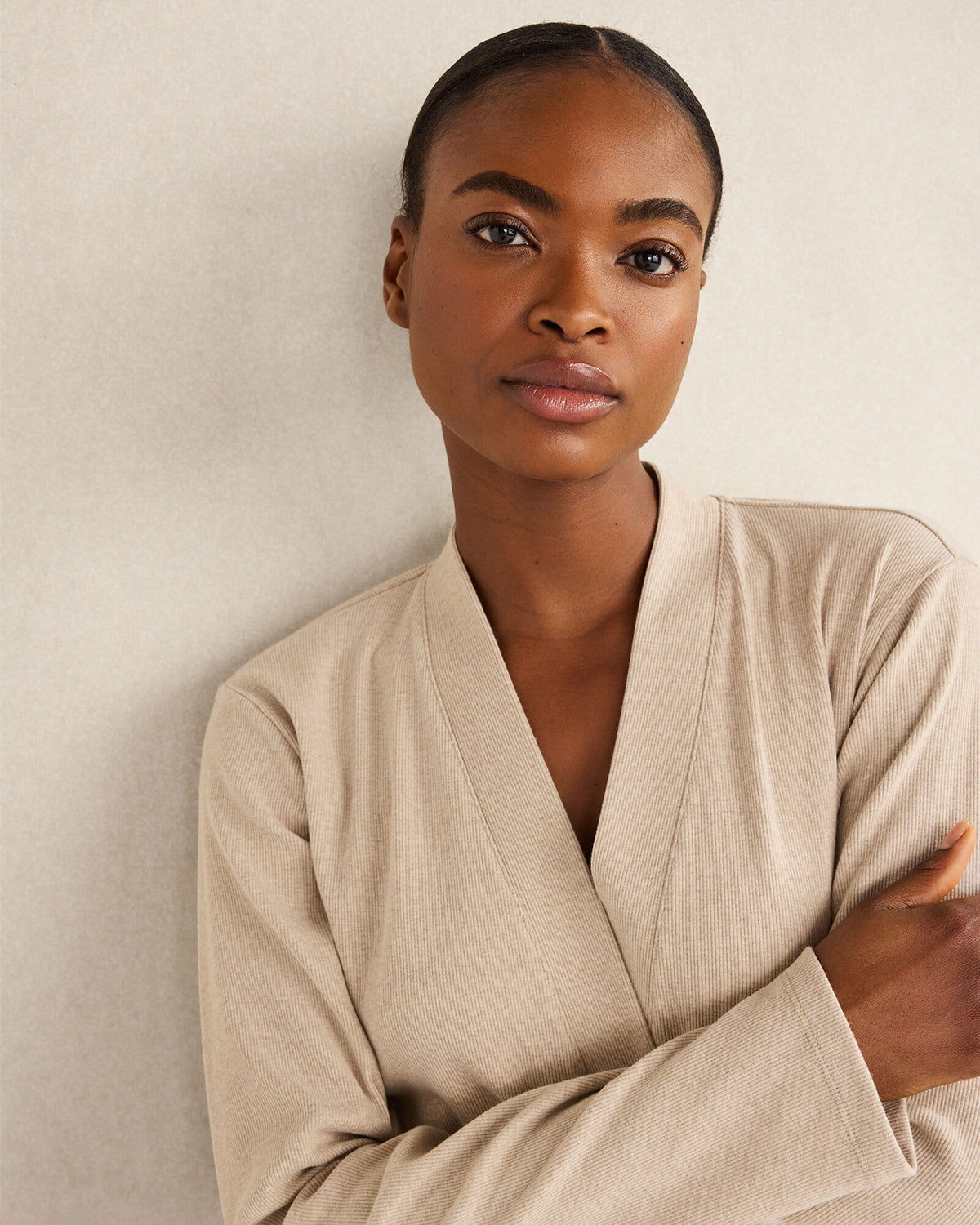 Talbots ORGANIC COTTON RIB KNIT ROBE