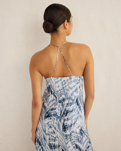Talbots WASHABLE SILK TIE DYE CHEMISE