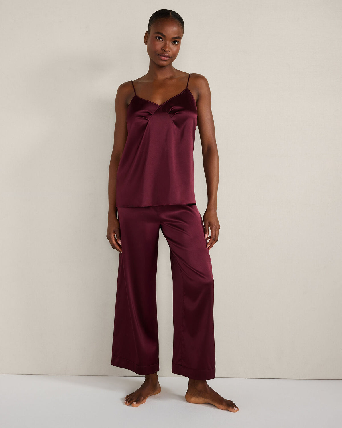 Talbots WASHABLE SILK PLEATED CAMI