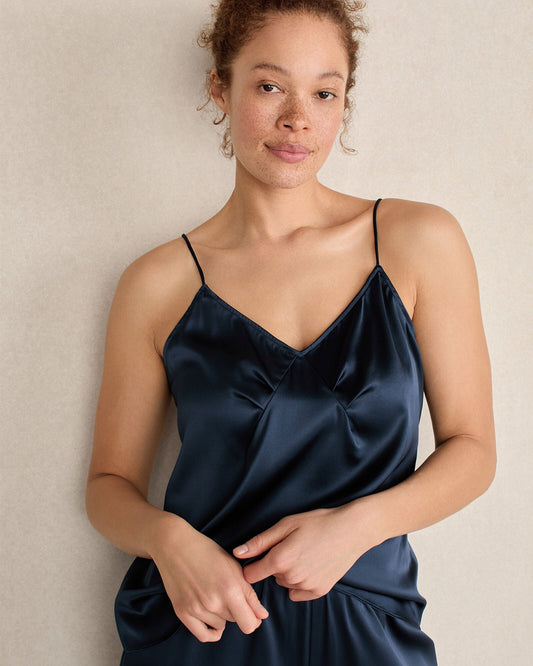 Talbots WASHABLE SILK PLEATED CAMI