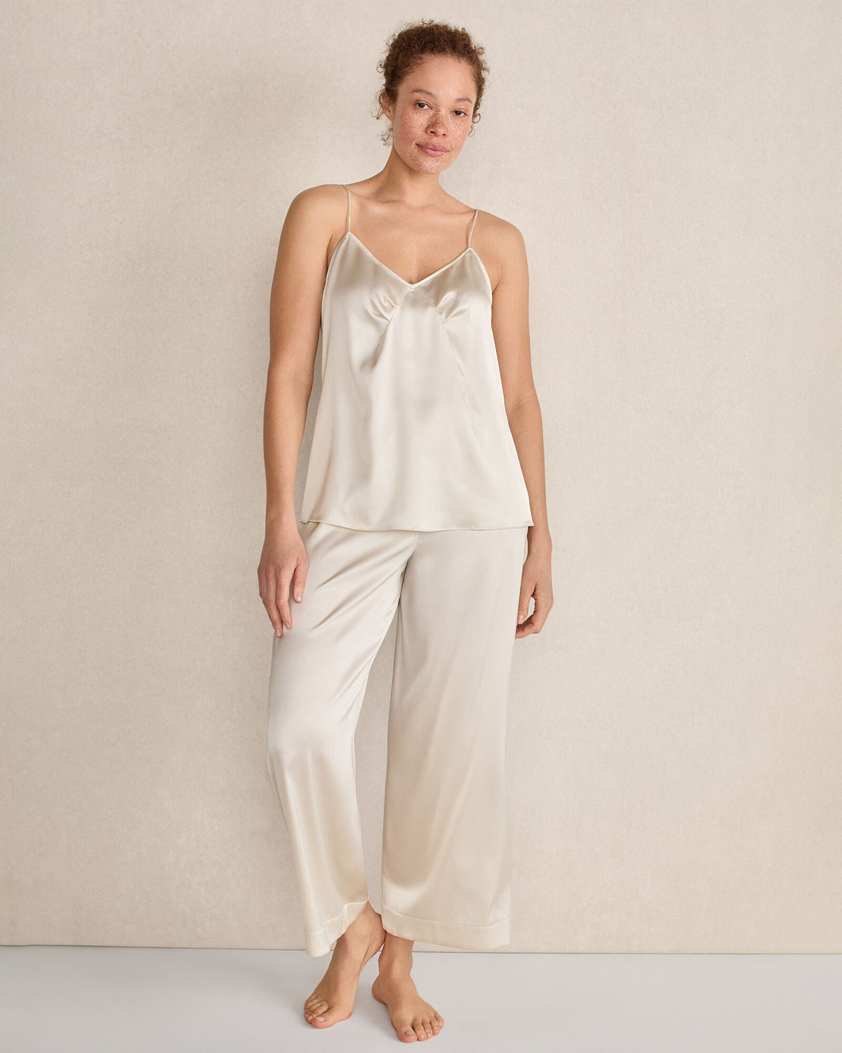 Talbots WASHABLE SILK PLEATED CAMI