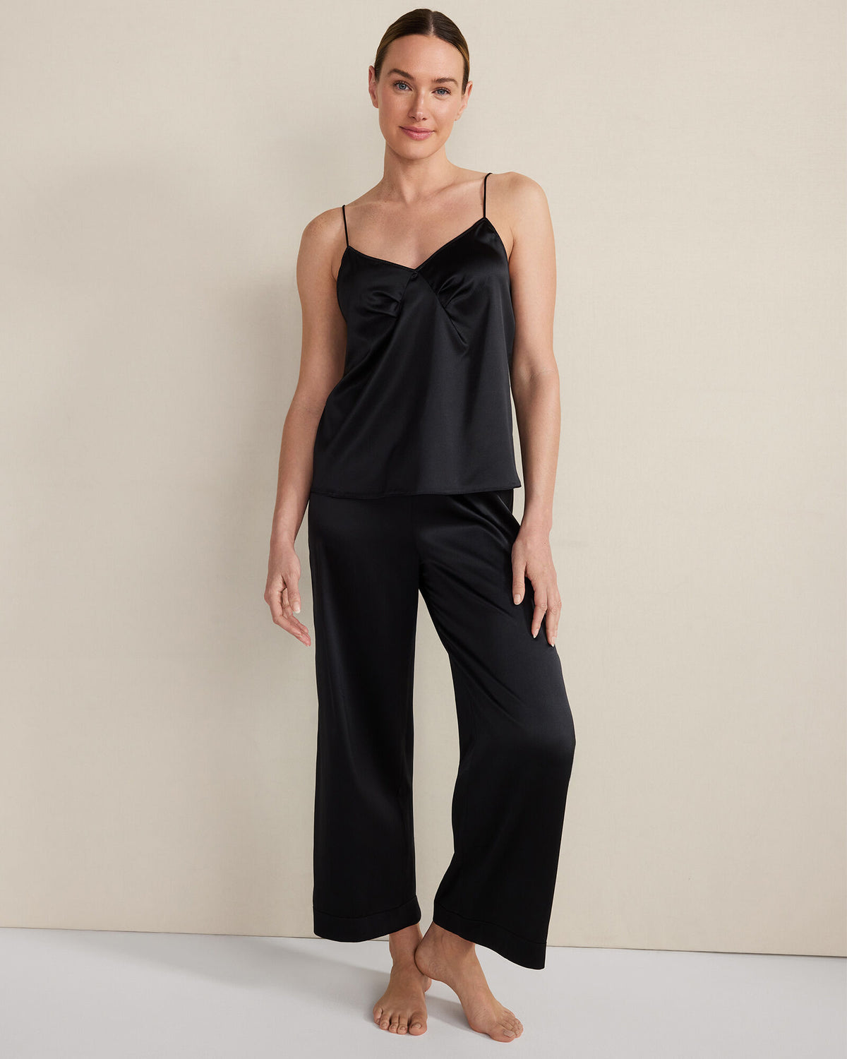 Talbots WASHABLE SILK PLEATED CAMI