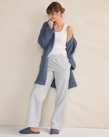 Talbots ORGANIC COTTON WAFFLE HOODED ROBE