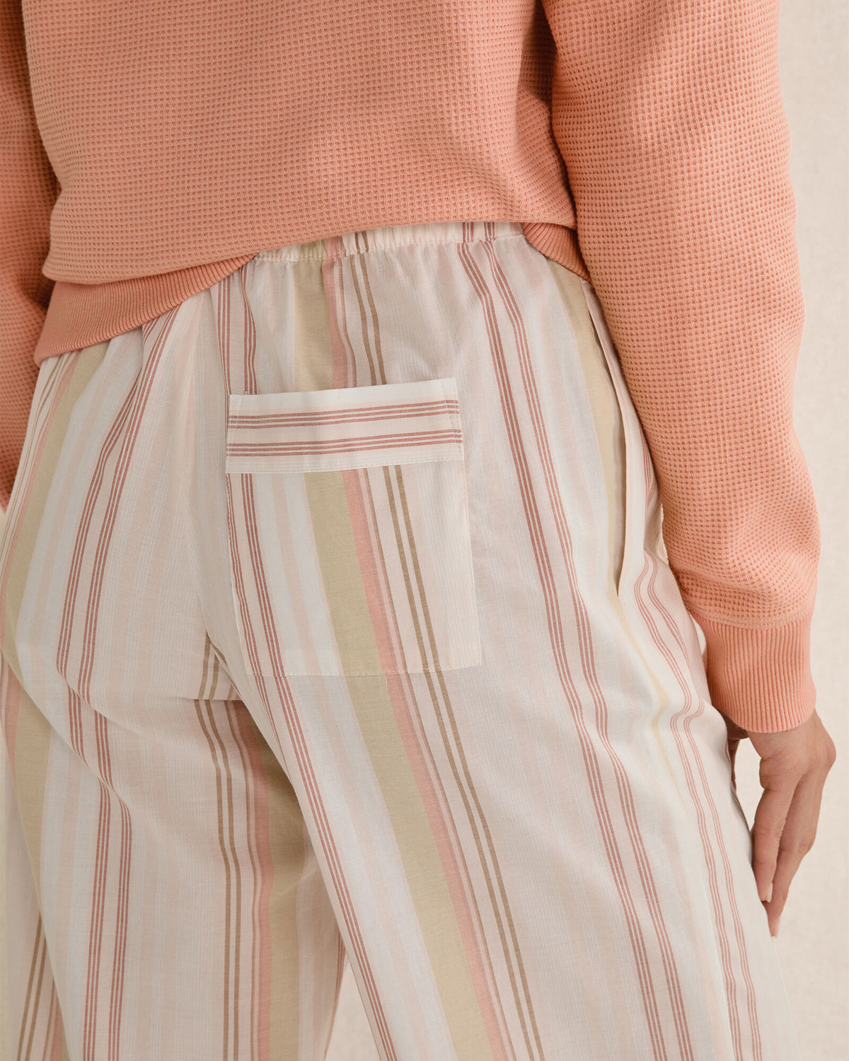 Talbots ORGANIC COTTON POPLIN MIXED STRIPE SLEEP PANTS