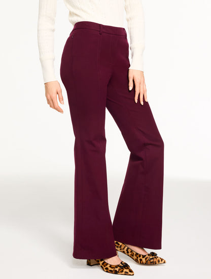 Talbots FLARE LEG COTTON BI-STRETCH PANTS