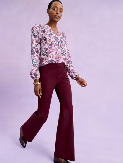 Talbots FLARE LEG COTTON BI-STRETCH PANTS