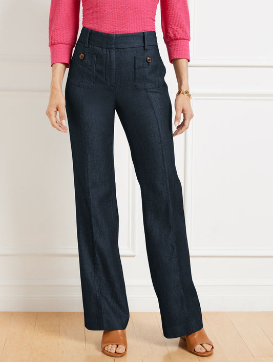 Talbots BOOT LEG PANTS - REFINED DENIM