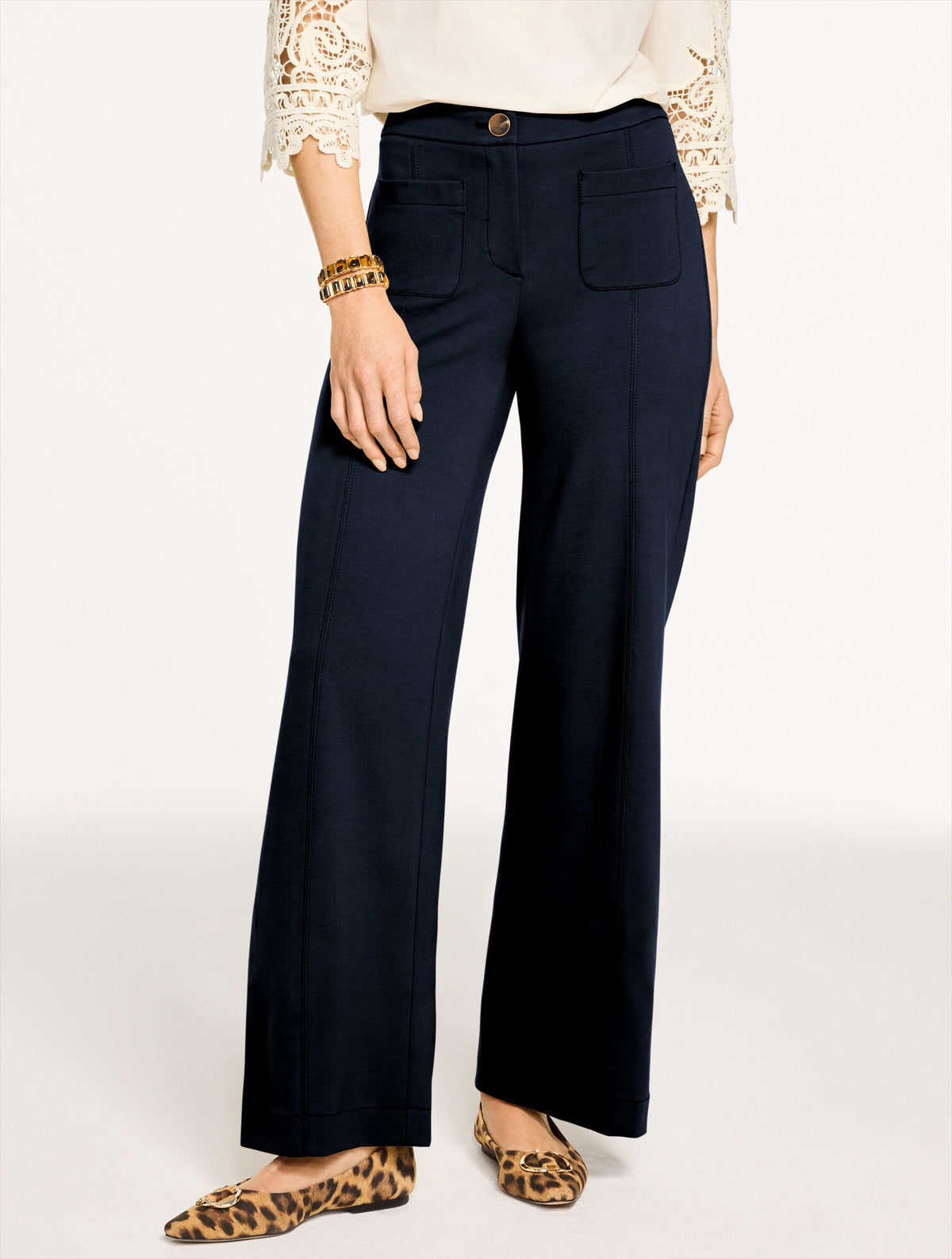 Talbots WIDE LEG PONTE PANTS