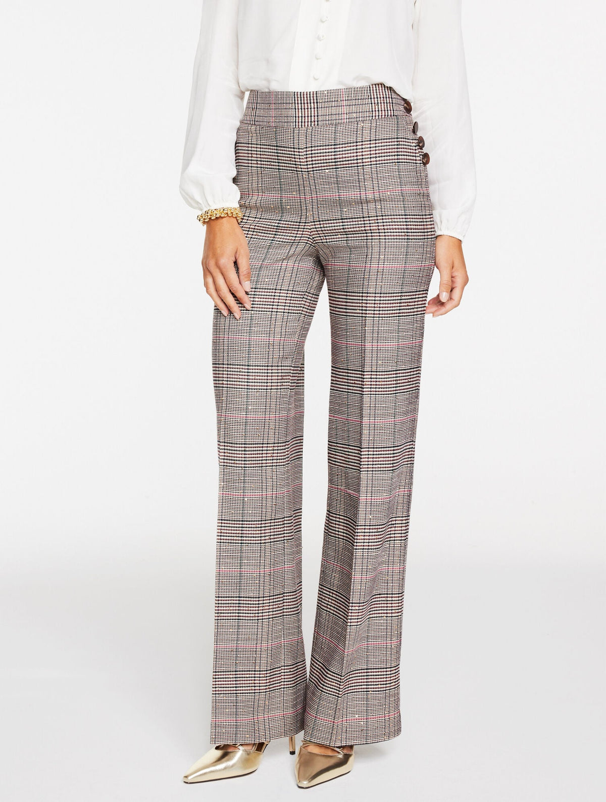 Talbots TALBOTS GREENWICH TAILORED STRETCH WIDE LEG PANTS