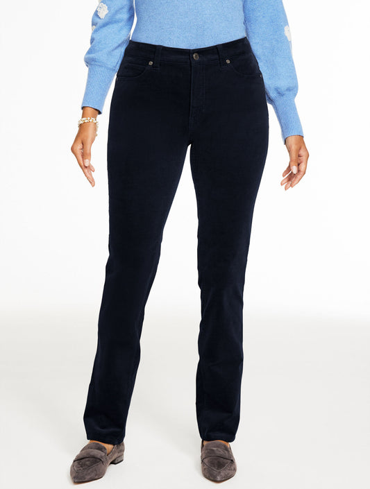 Talbots STRAIGHT LEG STRETCH CORDUROY PANTS - CURVY FIT